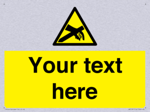 Custom Anti-Static Warning Sign